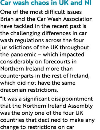 Car wash chaos in UK and NI One of the most difficult issues Brian and the Car Wash Association have tackled in the r   