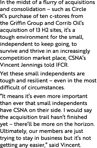 In the midst of a flurry of acquisitions and consolidation   such as Circle K s purchase of ten c-stores from the Gri   