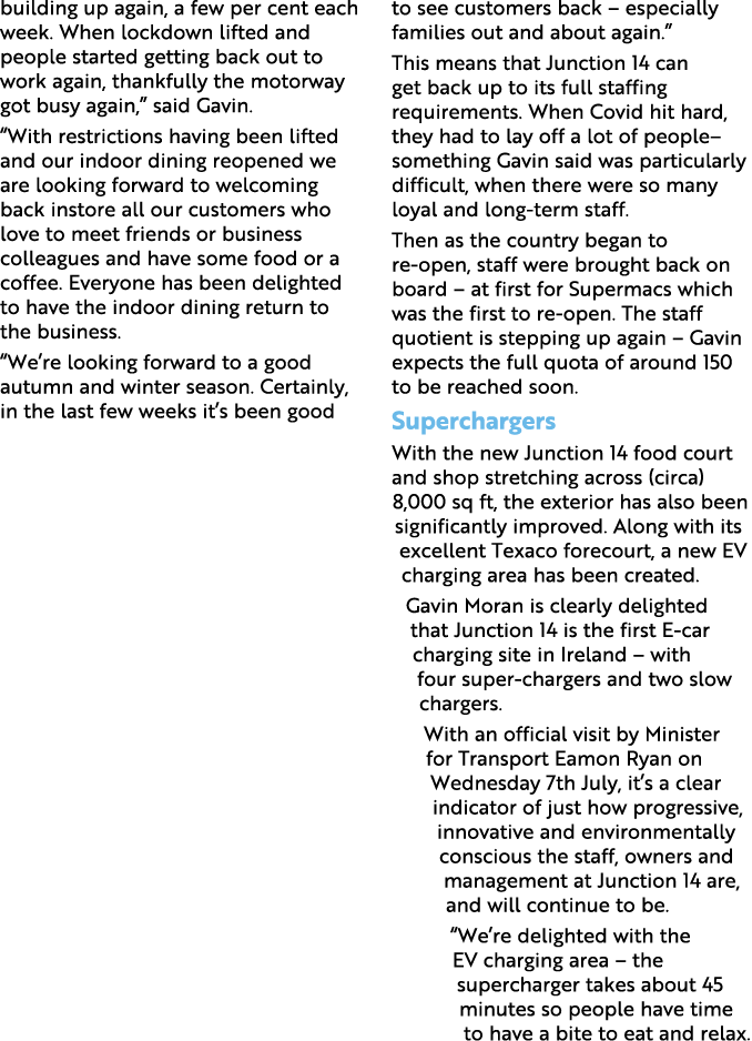 building up again, a few per cent each week  When lockdown lifted and people started getting back out to work again,    