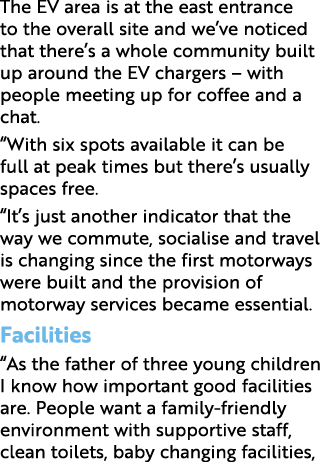 The EV area is at the east entrance to the overall site and we ve noticed that there s a whole community built up aro   