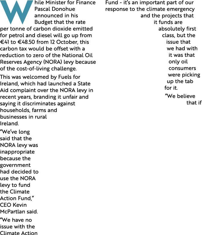 W hile Minister for Finance Pascal Donohue announced in his Budget that the rate per tonne of carbon dioxide emitted ...
