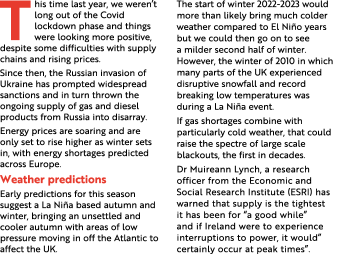 T his time last year, we weren’t long out of the Covid lockdown phase and things were looking more positive, despite ...
