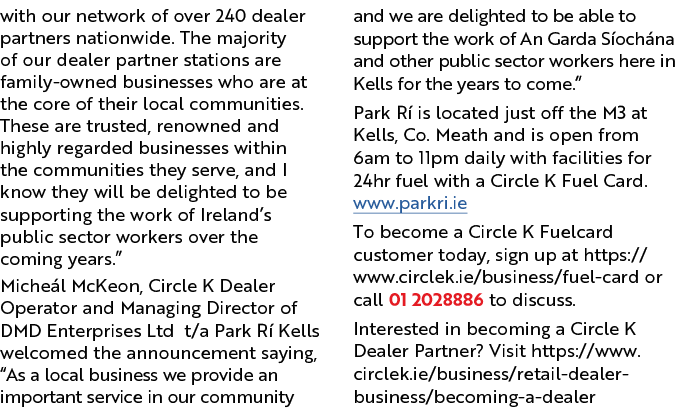 with our network of over 240 dealer partners nationwide. The majority of our dealer partner stations are family-owned...
