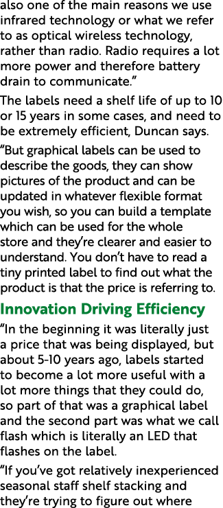 also one of the main reasons we use infrared technology or what we refer to as optical wireless technology, rather th...