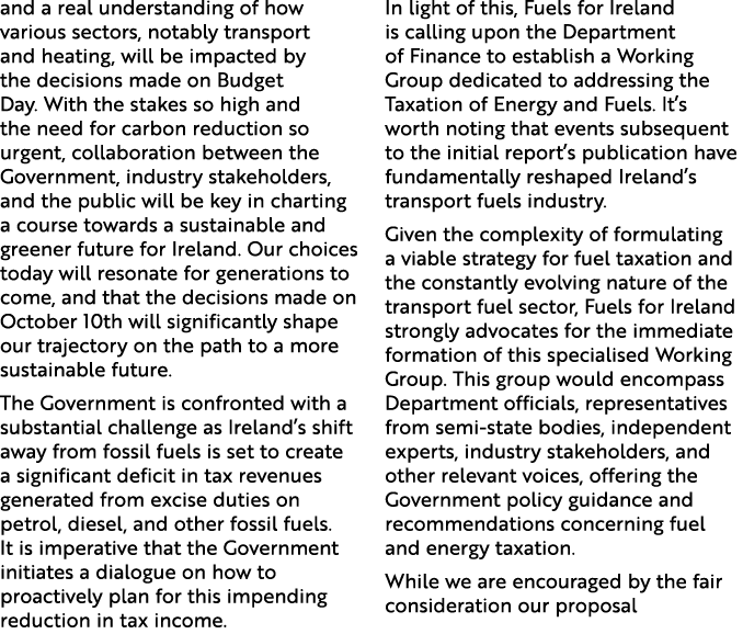 and a real understanding of how various sectors, notably transport and heating, will be impacted by the decisions mad...
