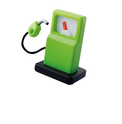 3d Vector Green Gas Pump, Green Energy, Clean Energy, Environmental Alternative Energy Concept. Eps 10 Vector.