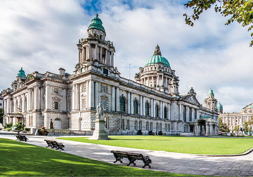 Belfast City Hall in Northern Ireland, UK