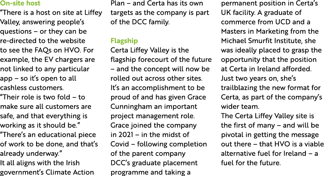 On site host “There is a host on site at Liffey Valley, answering people’s questions – or they can be re directed to ...