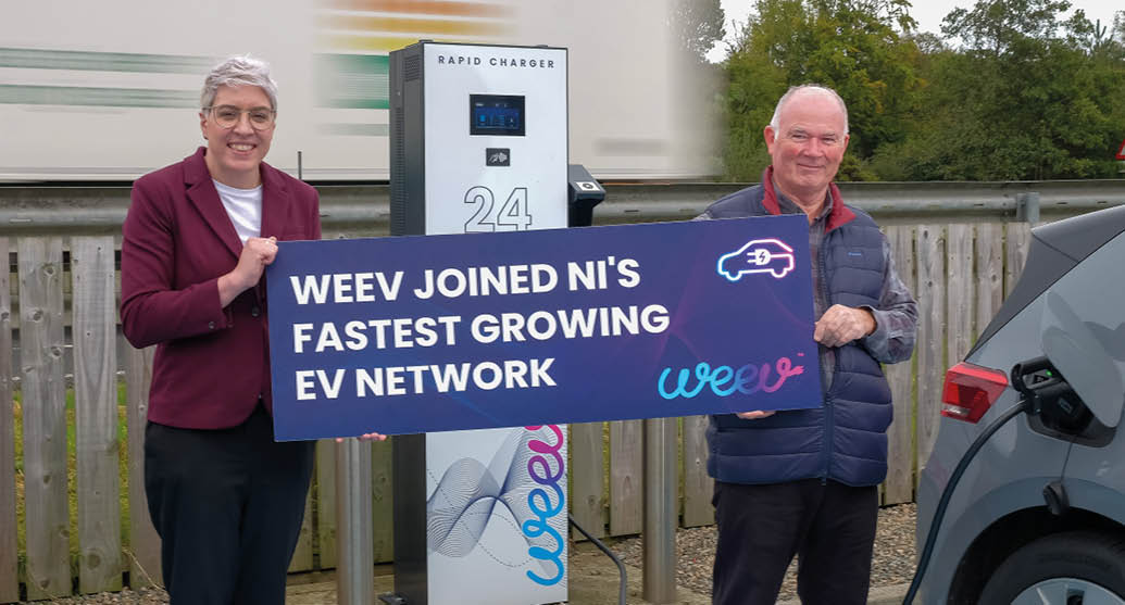 Weev at Centra M1 Lucy Davis, Weev and George Patterson, Centra   Dungannon Co.Tyrone  11 October 2023 CREDIT: LiamMcArdle.com