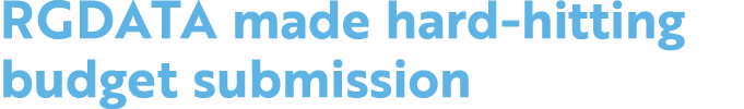 RGDATA made hard hitting budget submission