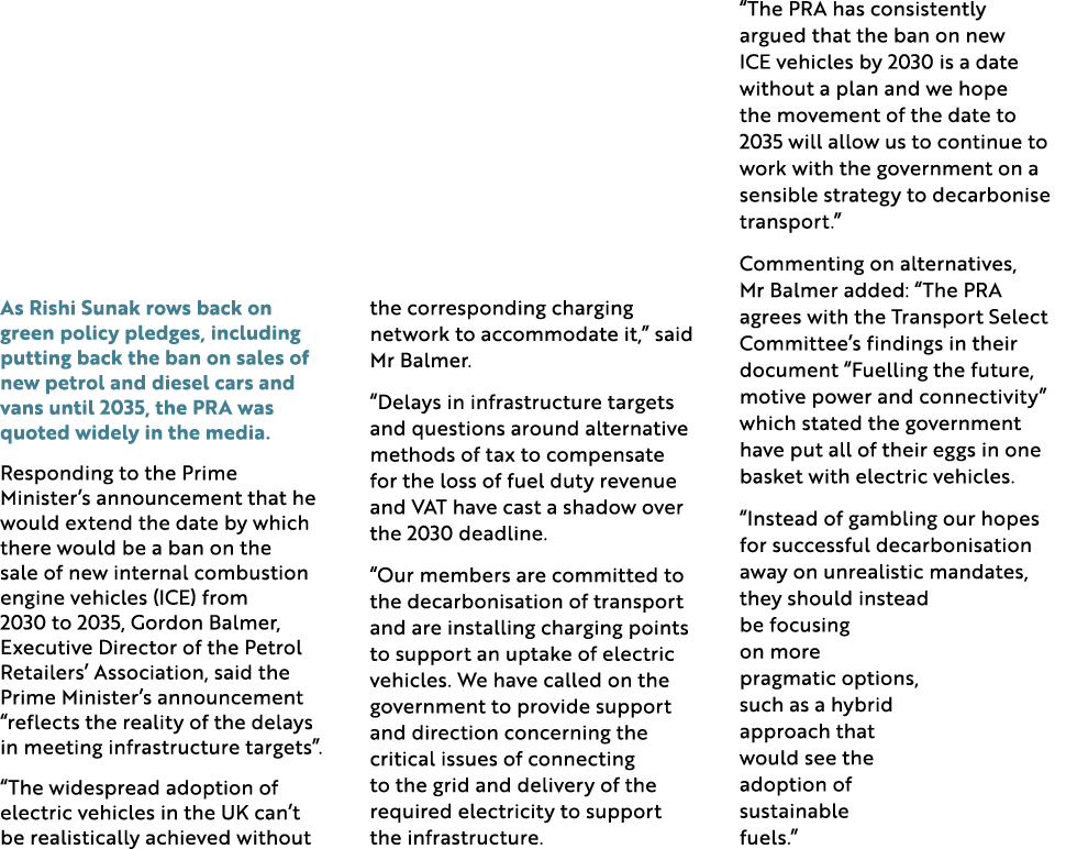 As Rishi Sunak rows back on green policy pledges, including putting back the ban on sales of new petrol and diesel ca...