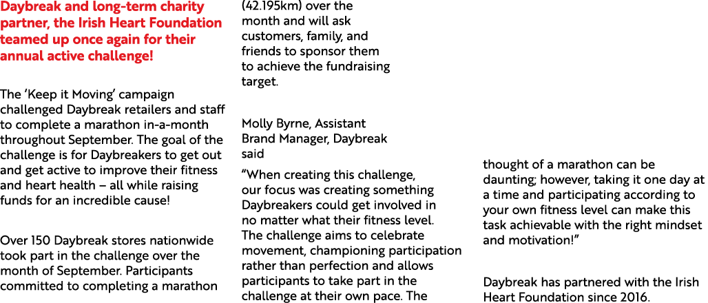 Daybreak and long term charity partner, the Irish Heart Foundation teamed up once again for their annual active chall...