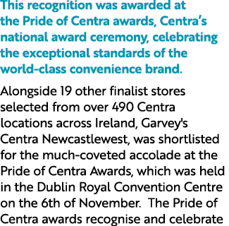 This recognition was awarded at the Pride of Centra awards, Centra’s national award ceremony, celebrating the excepti...