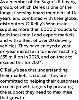 As a member of the Sugro UK buying group, of which Derek is one of the longest serving board members at 14 years, and...