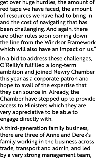 get over huge hurdles, the amount of red tape we have faced, the amount of resources we have had to bring in and the ...