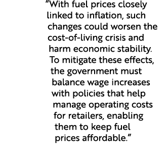 “With fuel prices closely linked to inflation, such changes could worsen the cost of living crisis and harm economic ...