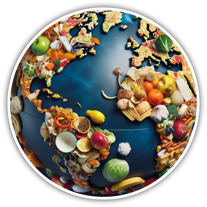 world ball made from food waste rethals
