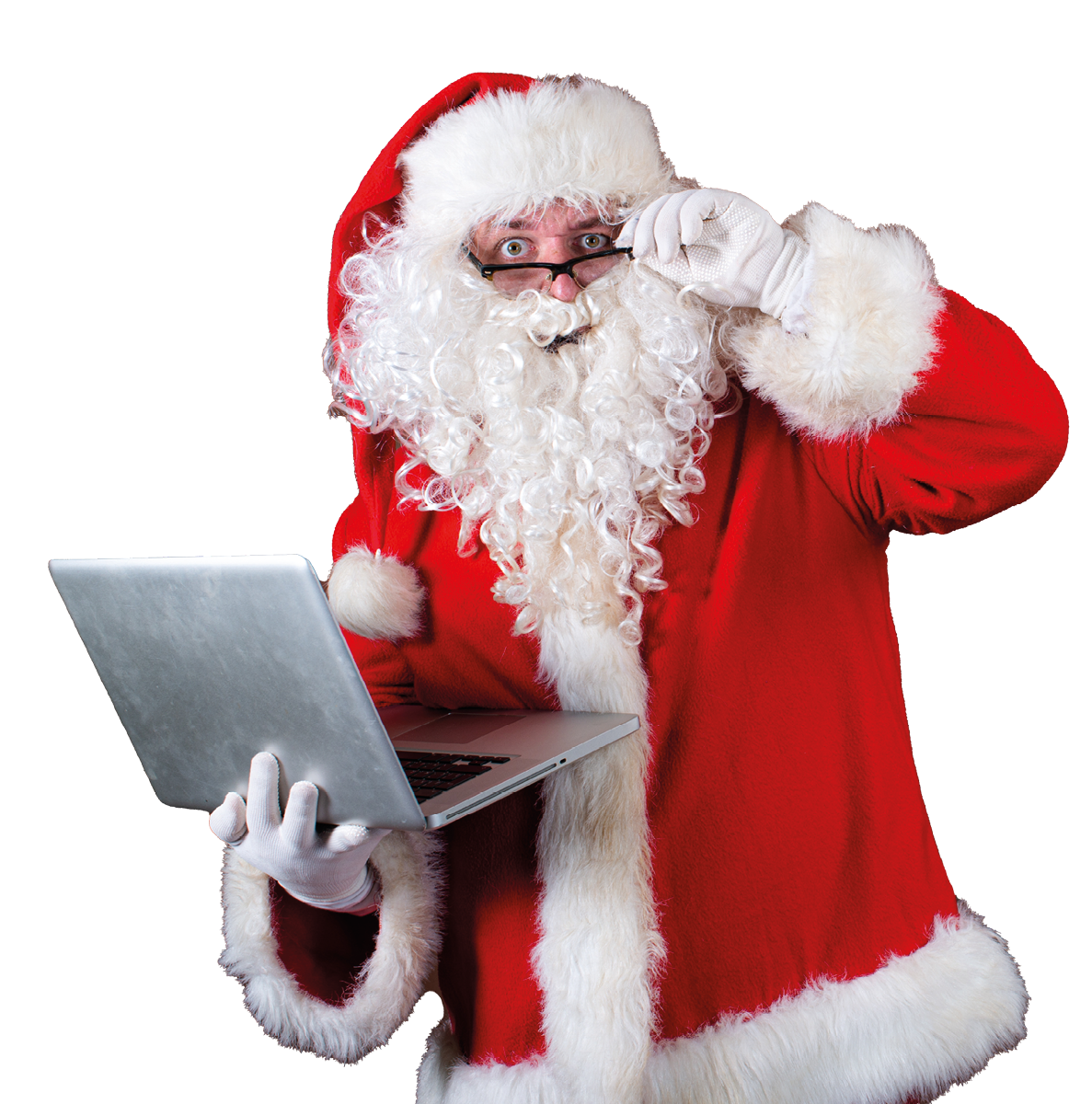 Santa Claus detective is looking for a criminal.