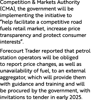 Competition & Markets Authority (CMA), the government will be implementing the initiative to “help facilitate a compe...