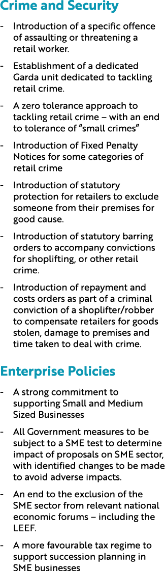Crime and Security Introduction of a specific offence of assaulting or threatening a retail worker. Establishment of ...