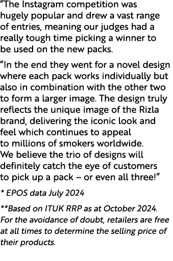 “The Instagram competition was hugely popular and drew a vast range of entries, meaning our judges had a really tough...