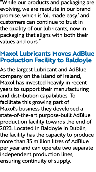 “While our products and packaging are evolving, we are resolute in our brand promise, which is ‘oil made easy,’ and c...