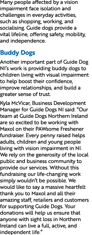 Many people affected by a vision impairment face isolation and challenges in everyday activities, such as shopping, w...