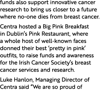 funds also support innovative cancer research to bring us closer to a future where no one dies from breast cancer. Ce...