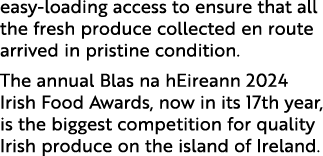 easy loading access to ensure that all the fresh produce collected en route arrived in pristine condition. The annual...