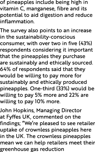 of pineapples include being high in vitamin C, manganese, fibre and its potential to aid digestion and reduce inflamm...