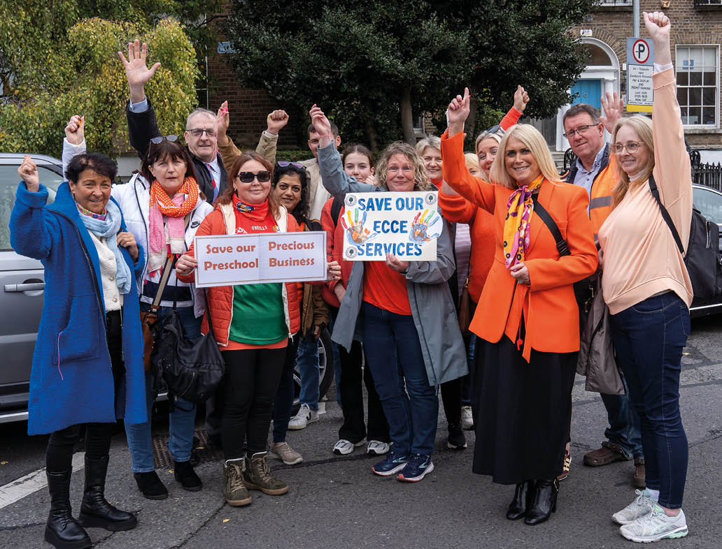 15th October 2024; D il March to protest lack of SME supports in Budget 2025.  Photo by Siobhan Taylor