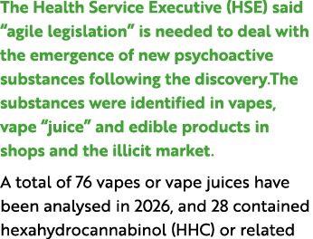 The Health Service Executive (HSE) said “agile legislation” is needed to deal with the emergence of new psychoactive ...