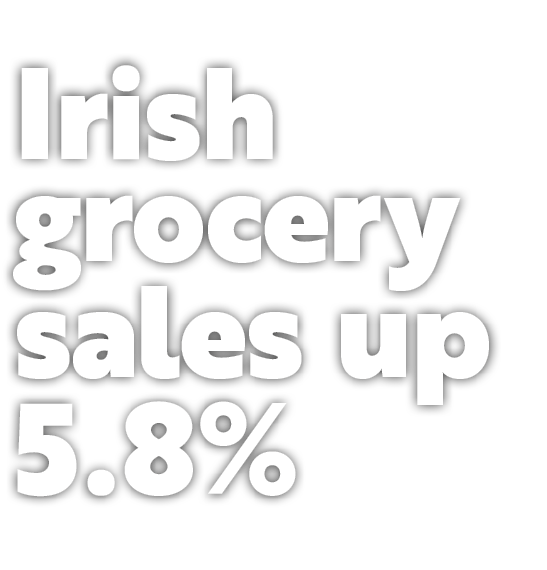 Irish grocery sales up 5.8% 