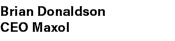 Brian Donaldson CEO Maxol