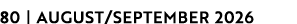 80 | AUGUST/SEPTEMBER 2026