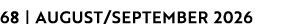 68 | AUGUST/SEPTEMBER 2026