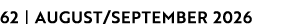 62 | AUGUST/SEPTEMBER 2026