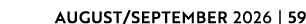 AUGUST/SEPTEMBER 2026 | 59