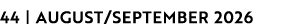 44 | AUGUST/SEPTEMBER 2026