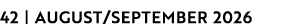 42 | AUGUST/SEPTEMBER 2026