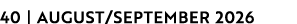 40 | AUGUST/SEPTEMBER 2026