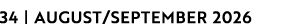 34 | AUGUST/SEPTEMBER 2026