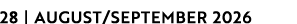 28 | AUGUST/SEPTEMBER 2026
