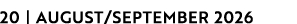 20 | AUGUST/SEPTEMBER 2026