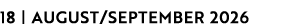 18 | AUGUST/SEPTEMBER 2026