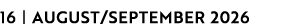 16 | AUGUST/SEPTEMBER 2026