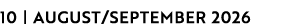10 | AUGUST/SEPTEMBER 2026