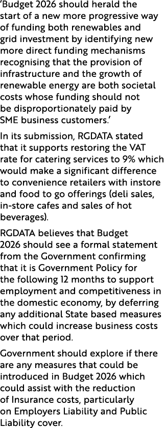 ‘Budget 2026 should herald the start of a new more progressive way of funding both renewables and grid investment by ...