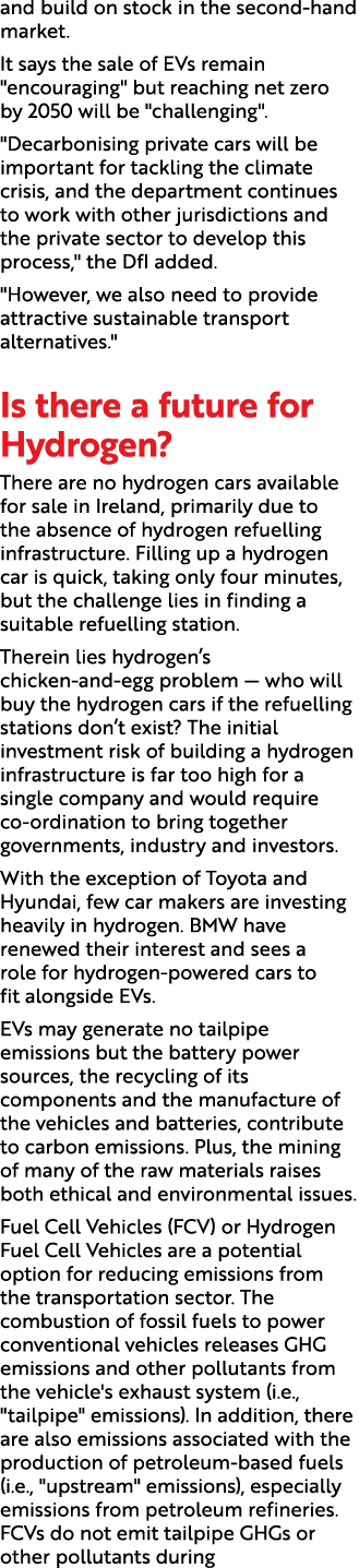 and build on stock in the second hand market. It says the sale of EVs remain \“encouraging\" but reaching net zero by...