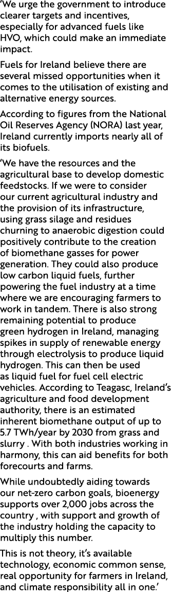 ‘We urge the government to introduce clearer targets and incentives, especially for advanced fuels like HVO, which co...